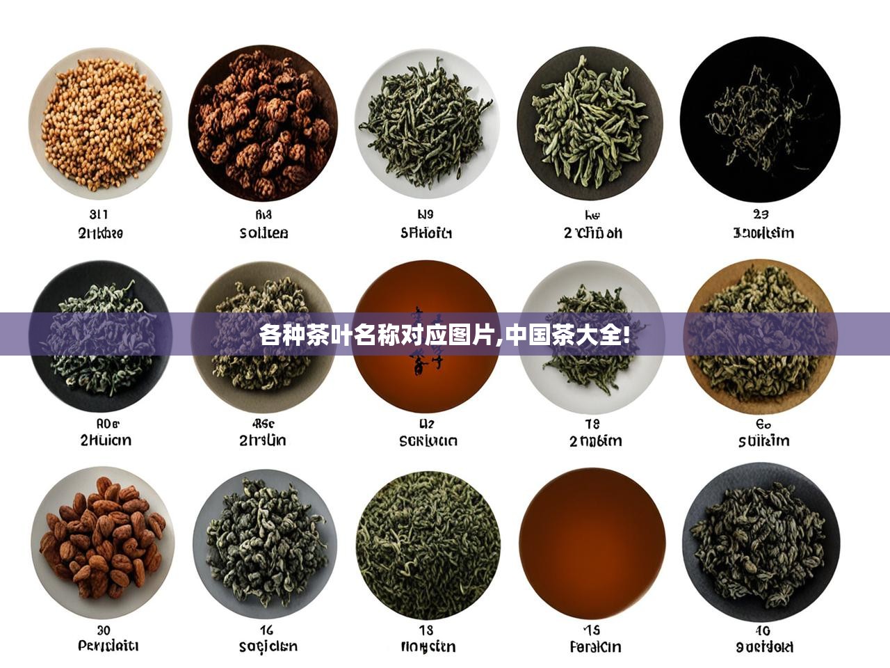  各种茶叶名称对应图片,中国茶大全! 