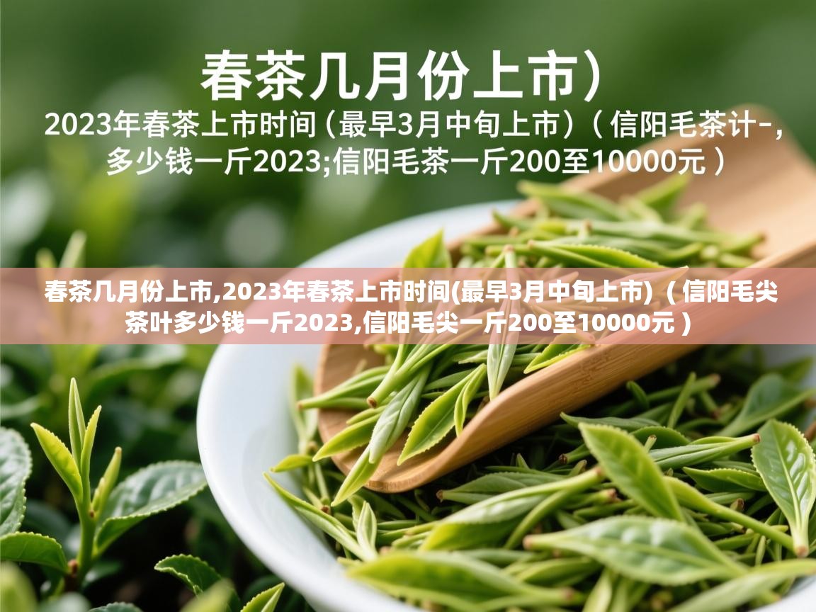  春茶几月份上市,2023年春茶上市时间(最早3月中旬上市)  ( 信阳毛尖茶叶多少钱一斤2023,信阳毛尖一斤200至10000元 )