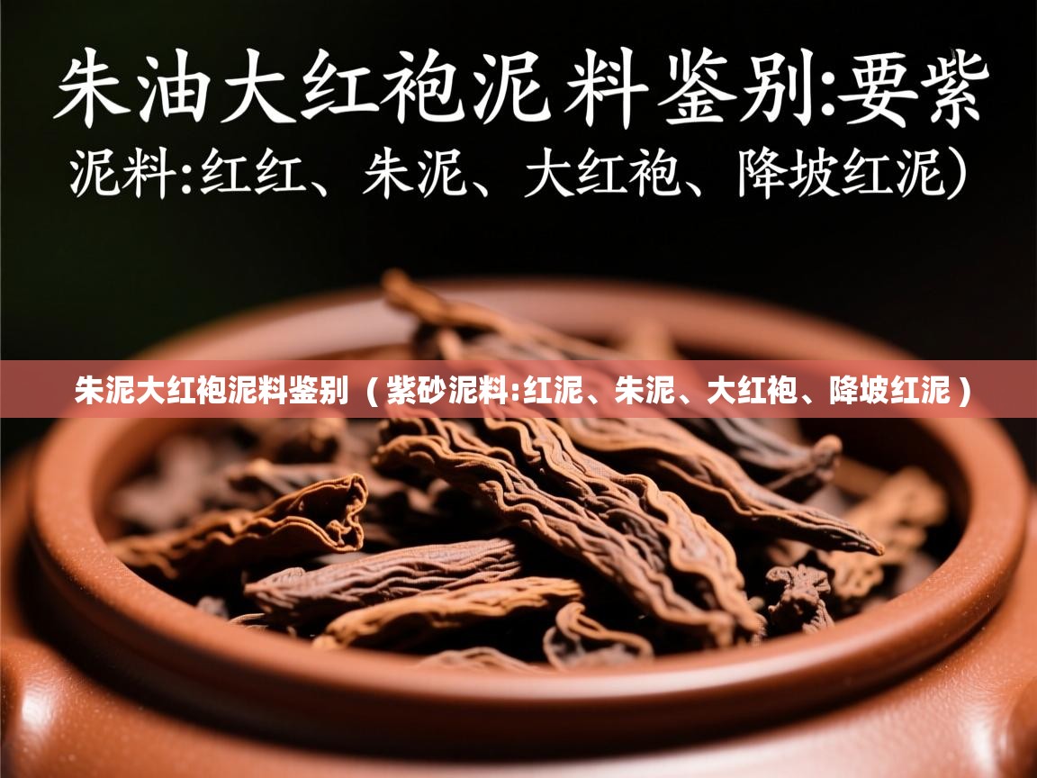  朱泥大红袍泥料鉴别  ( 紫砂泥料:红泥、朱泥、大红袍、降坡红泥 )