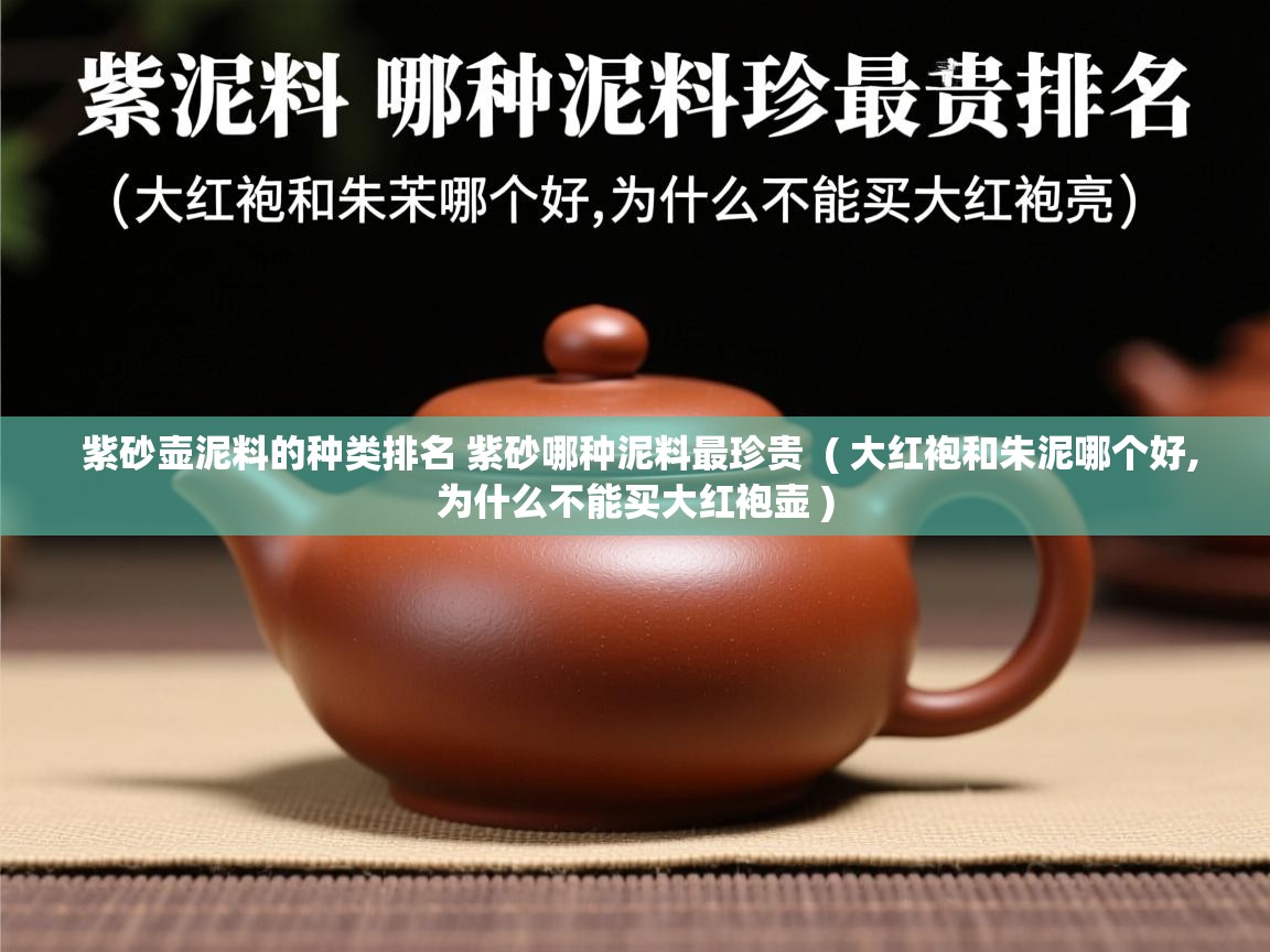 紫砂壶泥料的种类排名 紫砂哪种泥料最珍贵  ( 大红袍和朱泥哪个好,为什么不能买大红袍壶 )  紫砂壶泥料的种类排名 紫砂哪种泥料最珍贵  ( 大红袍和朱泥哪个好,为什么不能买大红袍壶 )
