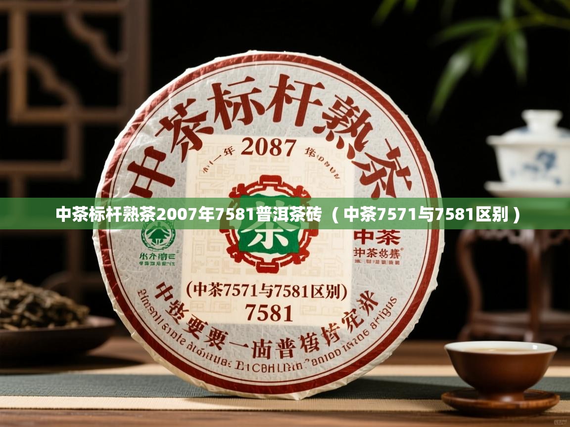 中茶标杆熟茶2007年7581普洱茶砖  ( 中茶7571与7581区别 )  中茶标杆熟茶2007年7581普洱茶砖  ( 中茶7571与7581区别 )