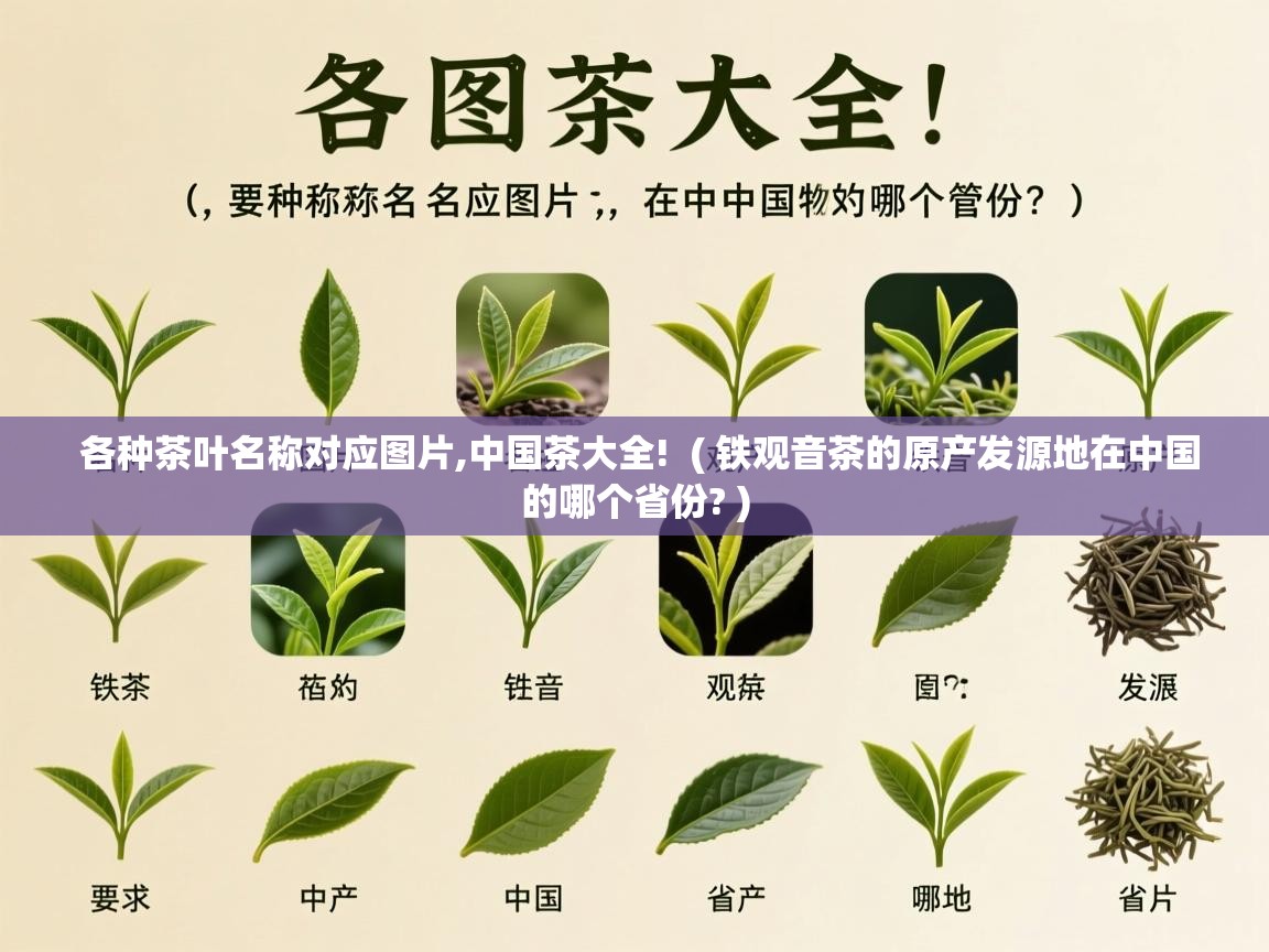各种茶叶名称对应图片,中国茶大全!  ( 铁观音茶的原产发源地在中国的哪个省份? )  各种茶叶名称对应图片,中国茶大全!  ( 铁观音茶的原产发源地在中国的哪个省份? )