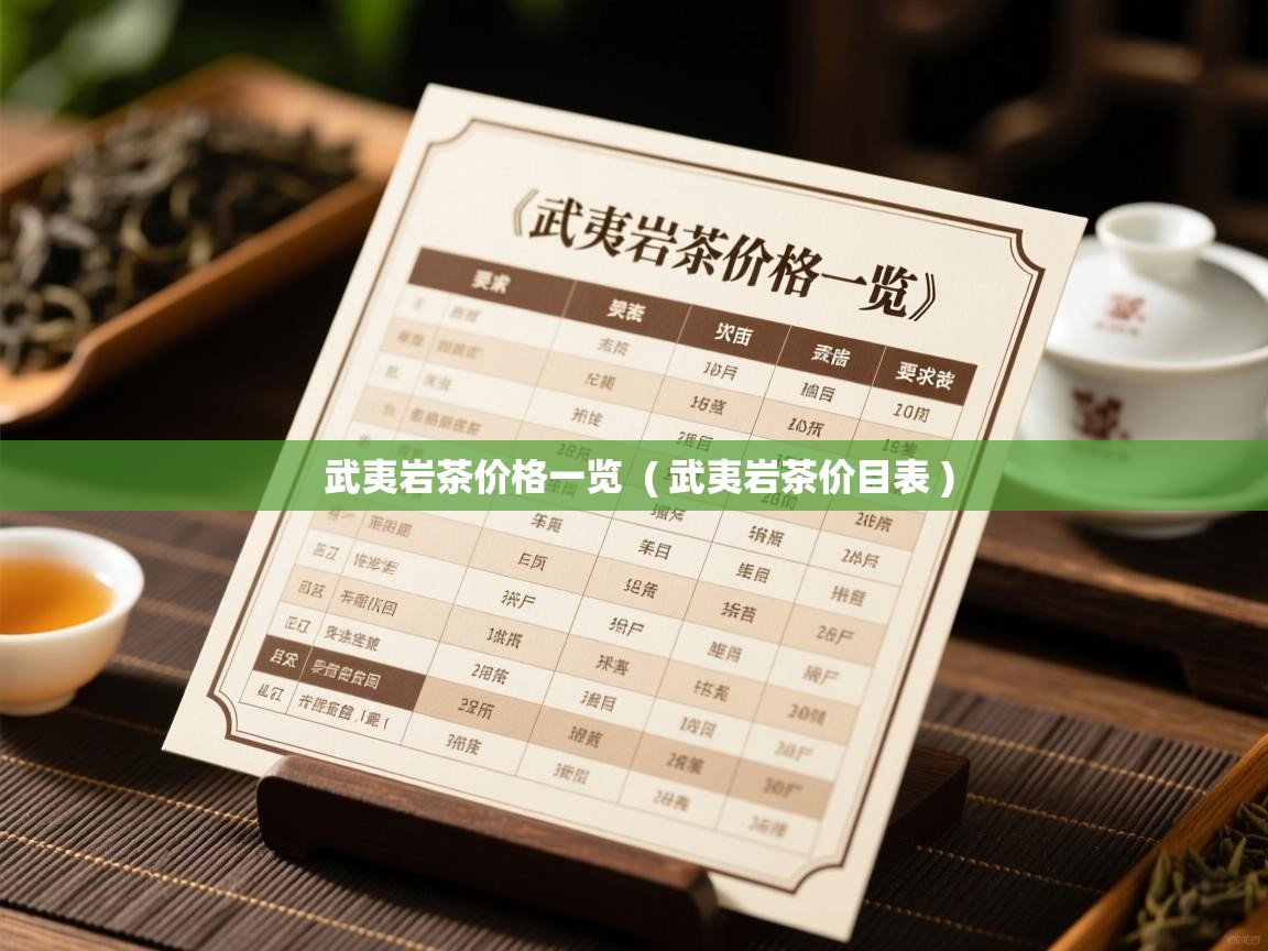 武夷岩茶价格一览  ( 武夷岩茶价目表 )  武夷岩茶价格一览  ( 武夷岩茶价目表 )