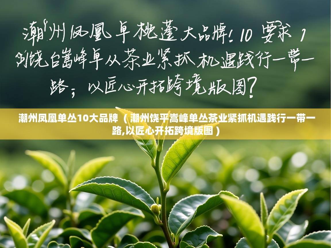 潮州凤凰单丛10大品牌  ( 潮州饶平嵩峰单丛茶业紧抓机遇践行一带一路,以匠心开拓跨境版图 )  潮州凤凰单丛10大品牌  ( 潮州饶平嵩峰单丛茶业紧抓机遇践行一带一路,以匠心开拓跨境版图 )