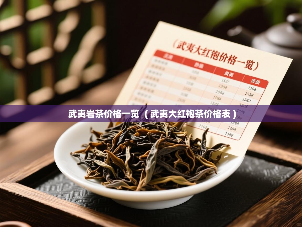 武夷岩茶价格一览  ( 武夷大红袍茶价格表 )