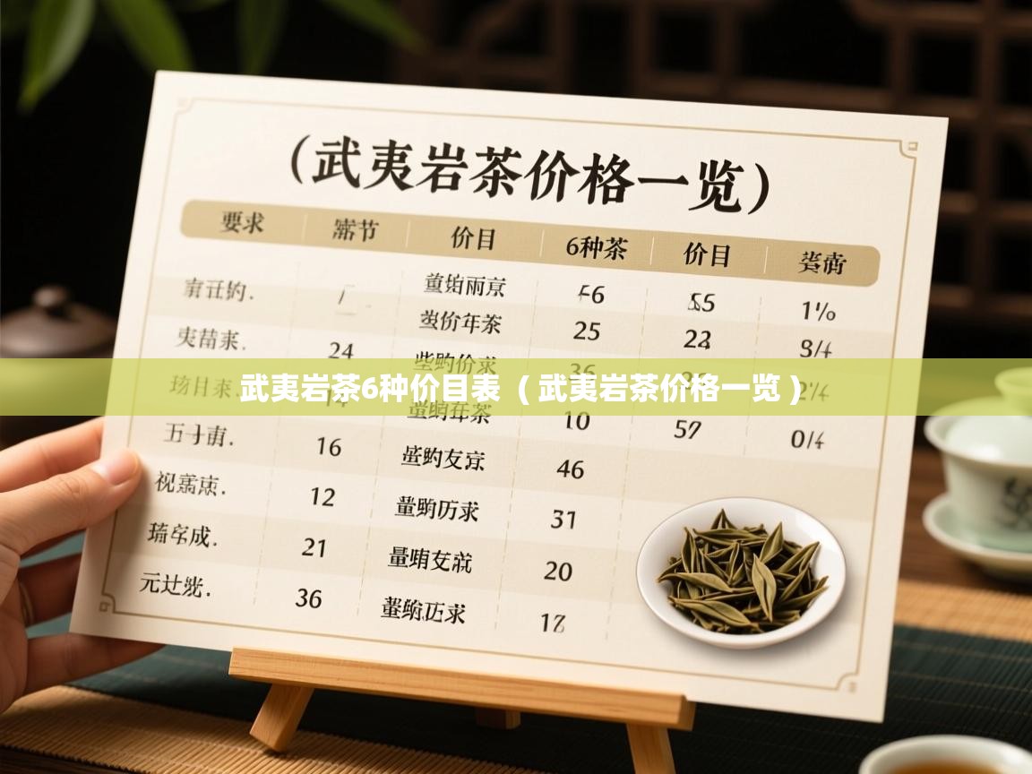 武夷岩茶6种价目表 ( 武夷岩茶价格一览 ) 武夷岩茶6种价目表 ( 武夷岩茶价格一览 )