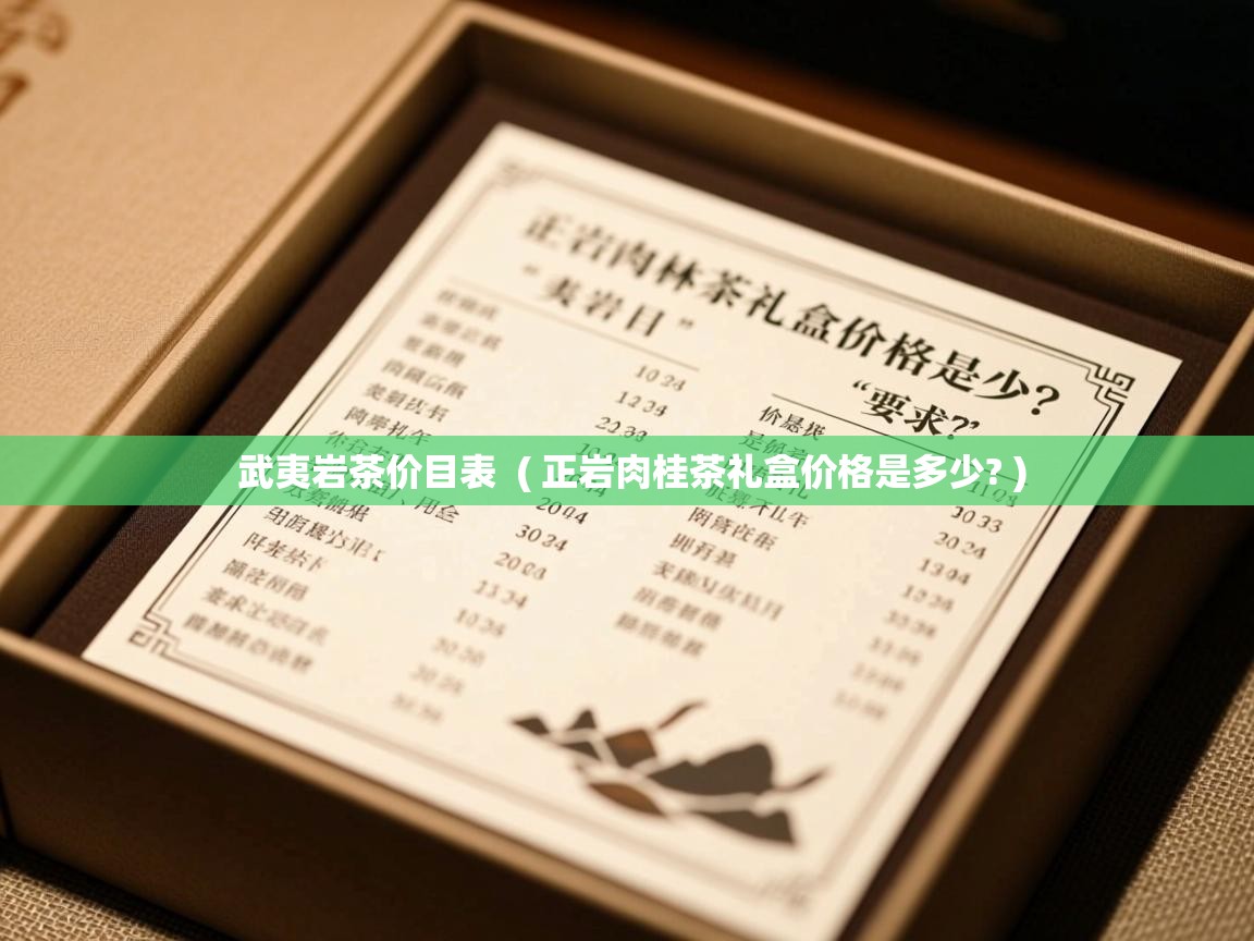  武夷岩茶价目表  ( 正岩肉桂茶礼盒价格是多少? )