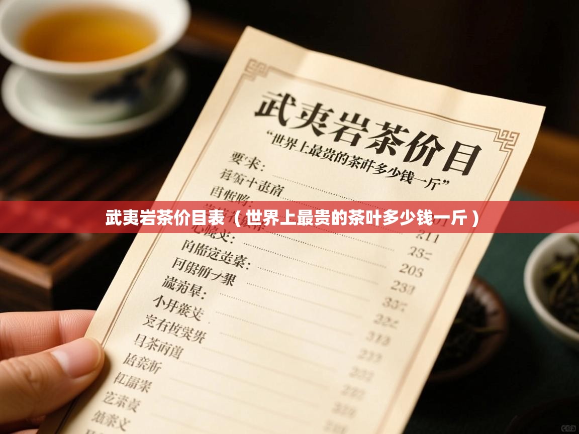 武夷岩茶价目表 ( 世界上最贵的茶叶多少钱一斤 ) 武夷岩茶价目表 ( 世界上最贵的茶叶多少钱一斤 )