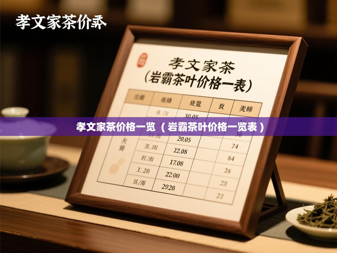 孝文家茶价格一览 ( 岩霸茶叶价格一览表 ) 孝文家茶价格一览 ( 岩霸茶叶价格一览表 )
