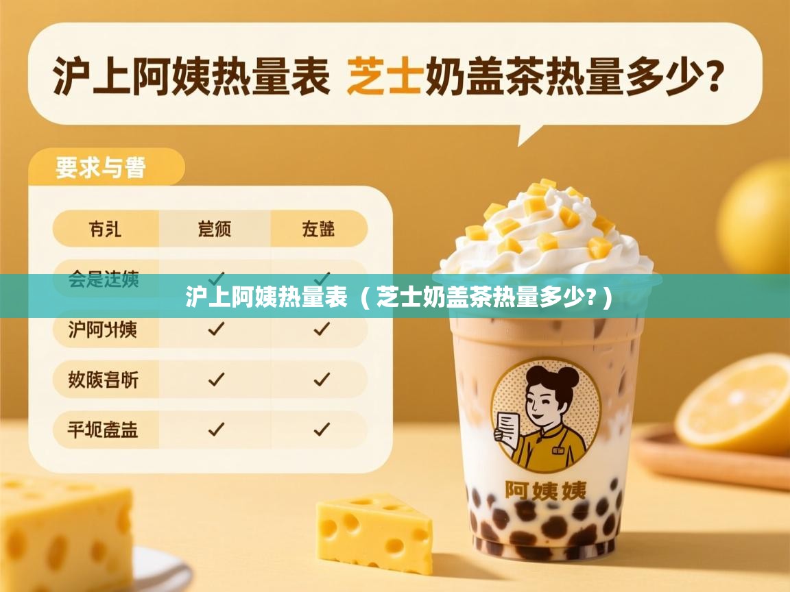 沪上阿姨热量表 ( 芝士奶盖茶热量多少? ) 沪上阿姨热量表 ( 芝士奶盖茶热量多少? )