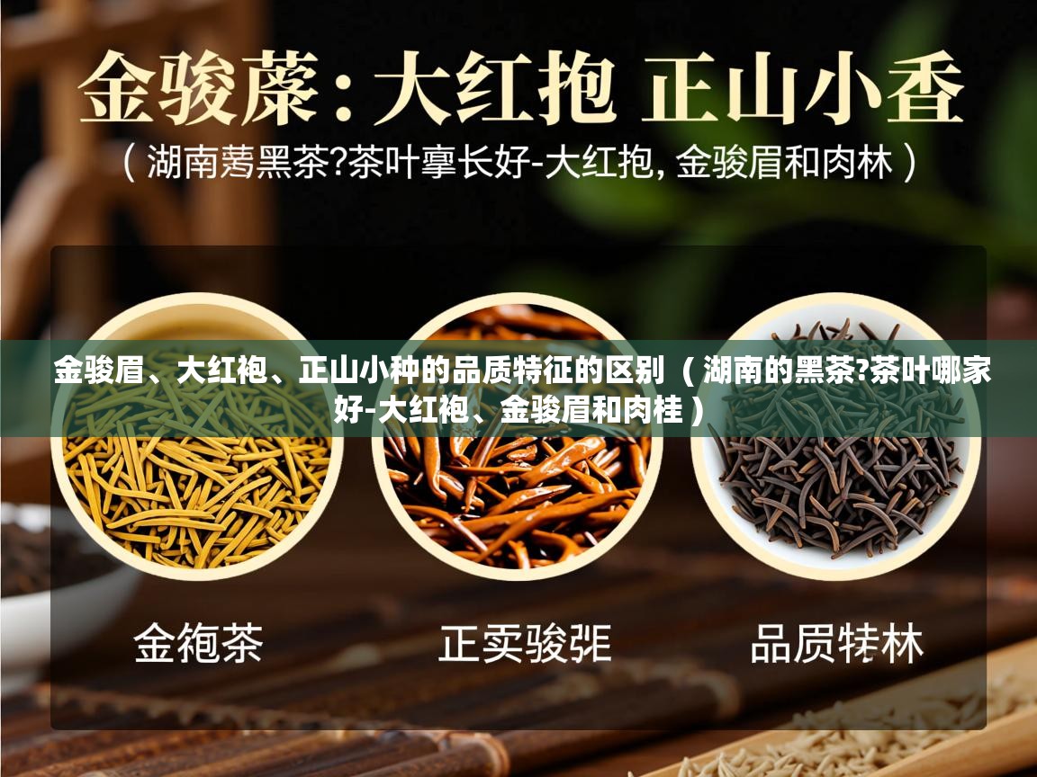  金骏眉、大红袍、正山小种的品质特征的区别  ( 湖南的黑茶?茶叶哪家好-大红袍、金骏眉和肉桂 )