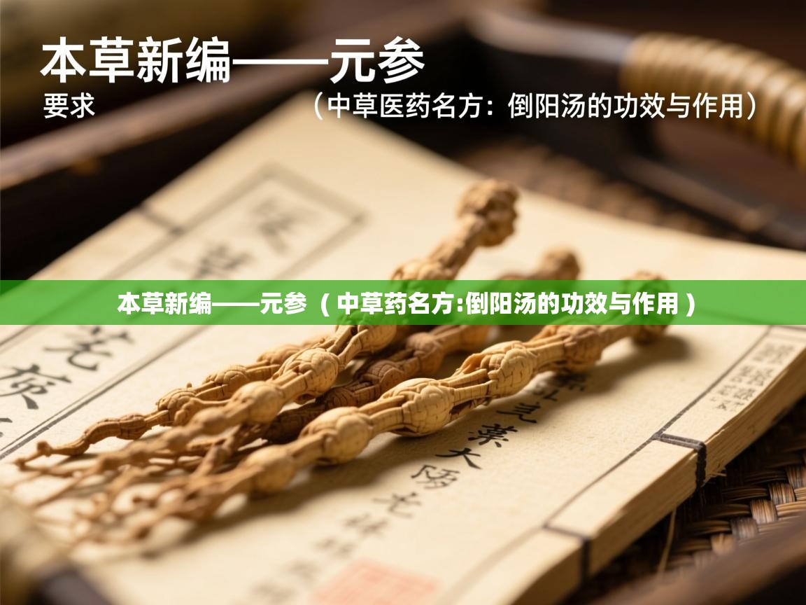 本草新编——元参 ( 中草药名方:倒阳汤的功效与作用 ) 本草新编——元参 ( 中草药名方:倒阳汤的功效与作用 )