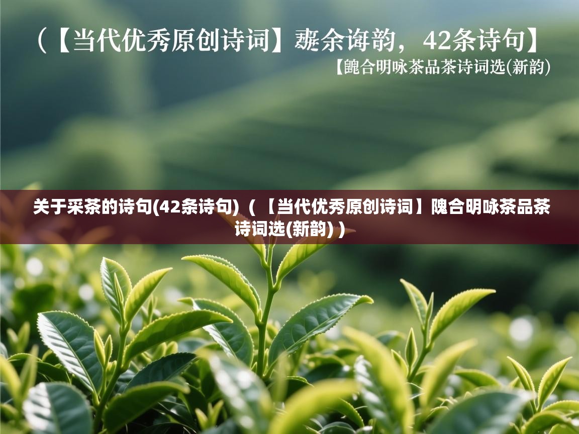  关于采茶的诗句(42条诗句)  ( 【当代优秀原创诗词】隗合明咏茶品茶诗词选(新韵) )