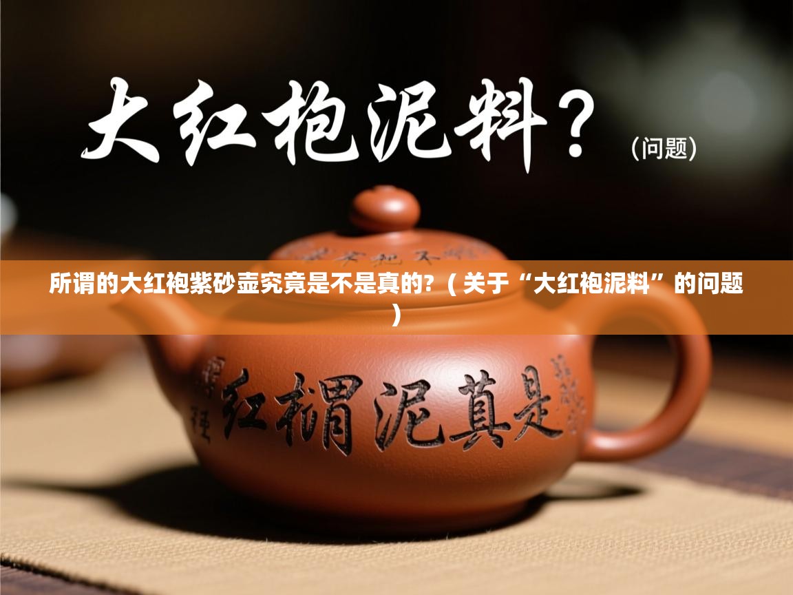  所谓的大红袍紫砂壶究竟是不是真的?  ( 关于“大红袍泥料”的问题 )