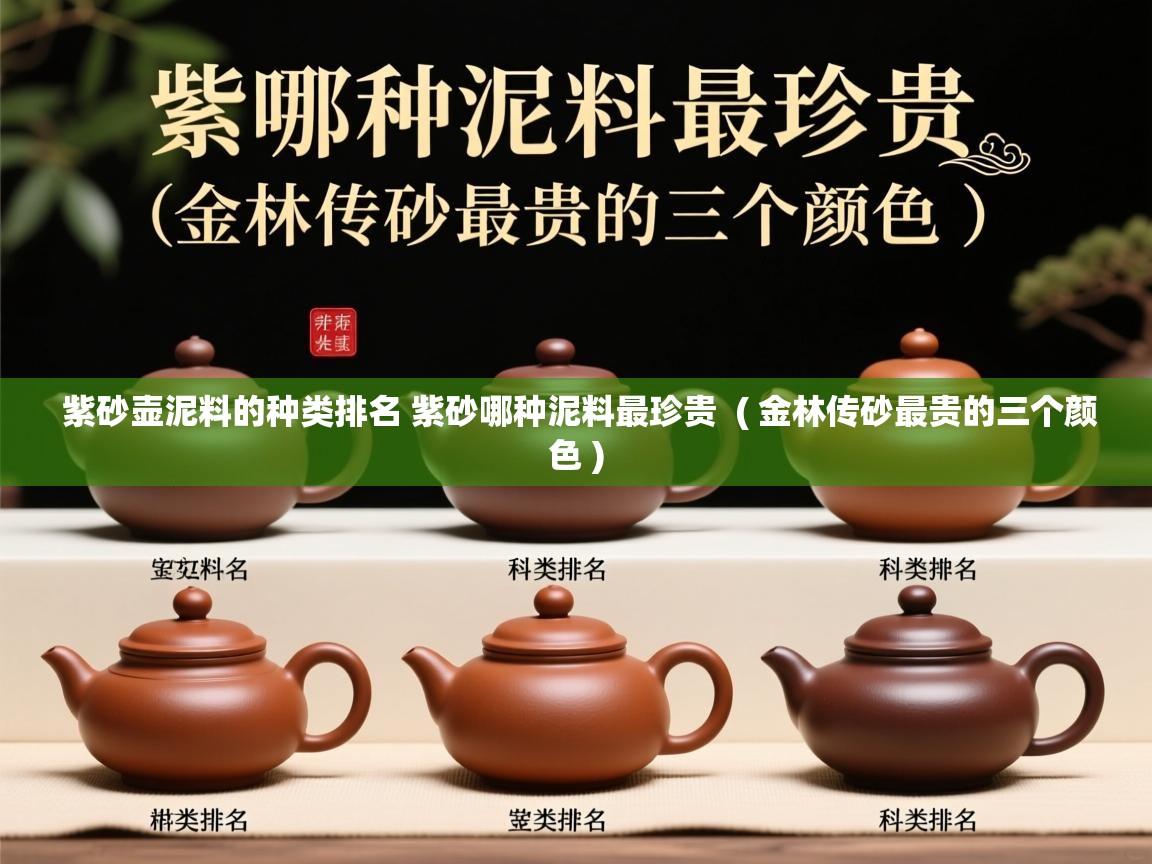  紫砂壶泥料的种类排名 紫砂哪种泥料最珍贵  ( 金林传砂最贵的三个颜色 )